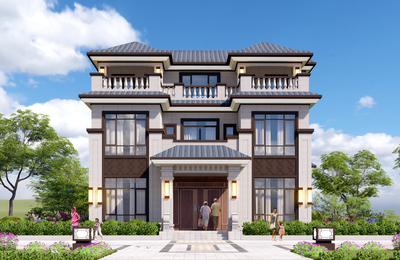 SC024贵州铜仁张家三层欧式别墅