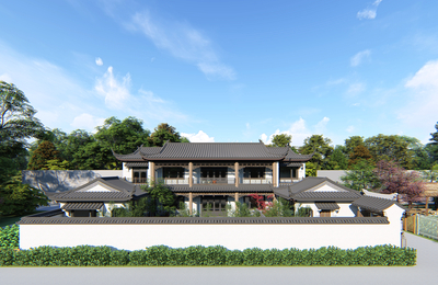 SC127安徽阜阳吕家二层中式三合院